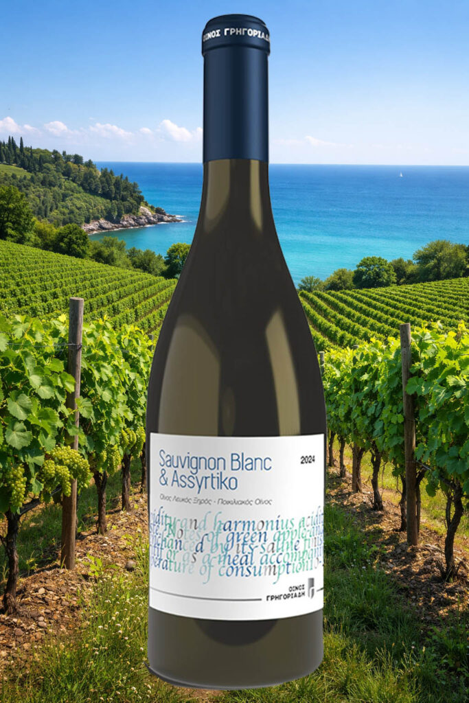 Sauvignon Blanc & Assyrtiko, 0,75L., Oinos Grigoriadi